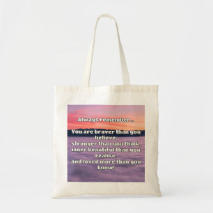 Bolso De Tela Cita de Empath Bravery Positive Animation