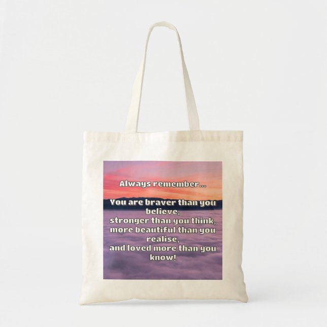 Bolso De Tela Cita de Empath Bravery Positive Animation (Frente)