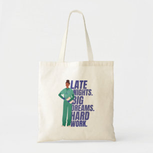Bolso De Tela Cita de enfermera trabajo duro
