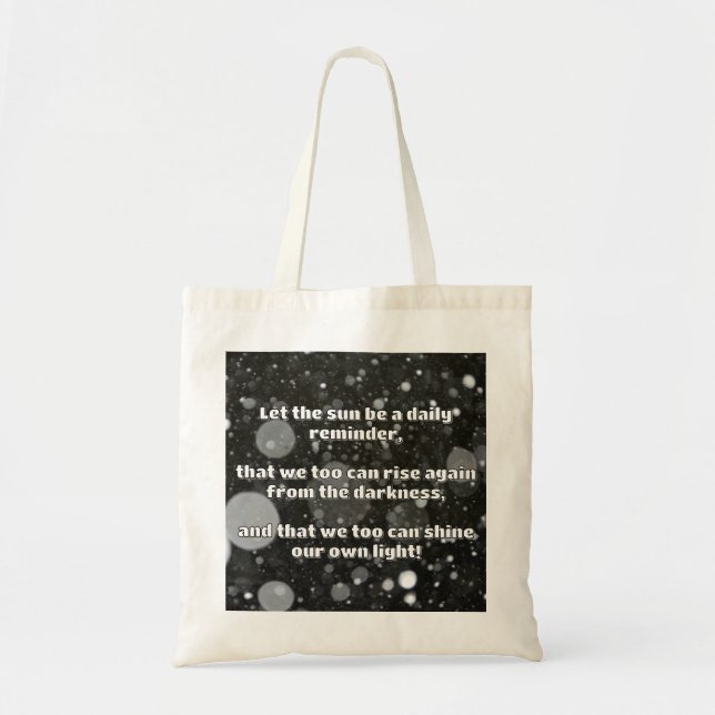 Bolso De Tela Cita de estímulo positiva de Empath Shine (Frente)