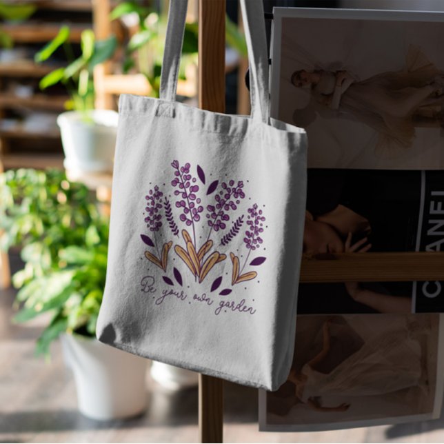 Bolso De Tela Cita de flores de lavanda (Subido por el creador)