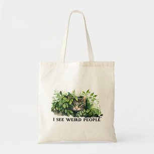 Bolso De Tela Cita de gatos y personas raras