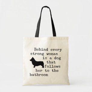 Bolso De Tela Cita de humor de perro - Corgi