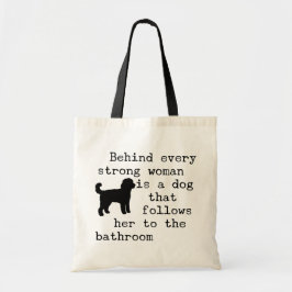 Bolso De Tela Cita de humor para perros - Labradoodle