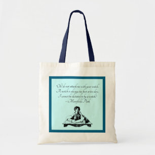 Bolso De Tela Cita de Jane Austen – Ilustración de Mansfield Par
