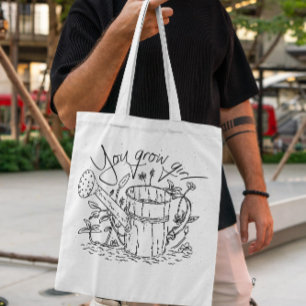Bolso De Tela Cita de jardinería divertida