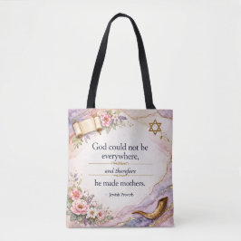 Bolso De Tela Cita de la Biblia Judía Mesiánica - Versículo de l