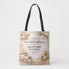 Bolso De Tela Cita de la Biblia Judía - Salmos