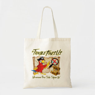 Bolso De Tela cita de loro pirata