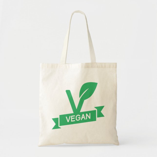 Bolso De Tela Cita de los amantes de los animales del vegetarian (Frente)