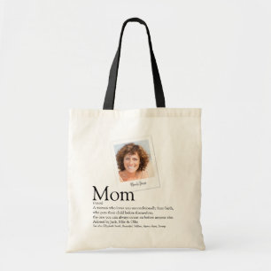 Bolso De Tela Cita de mamá foto Día de las madres moderno