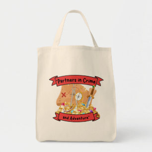 Bolso De Tela cita de mapa pirata