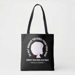 Bolso De Tela Cita de Marcus Garvey, Inspirador de AFRO NEGRO