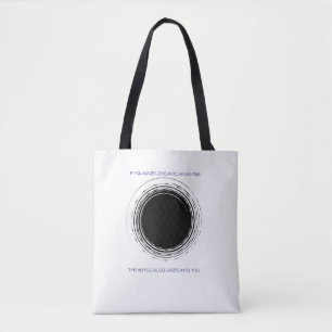 Bolso De Tela Cita de Nietzsche Abismo Minimalista Filosofía