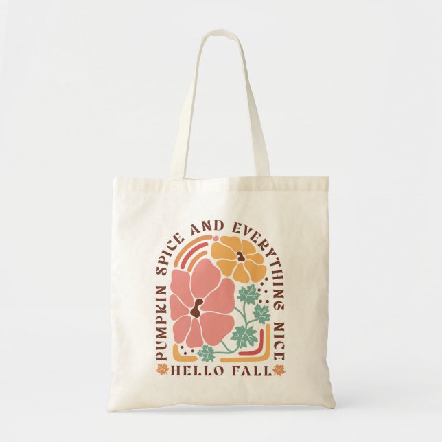 Bolso De Tela Cita de otoño del Boho (Frente)