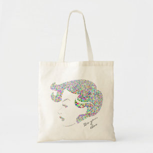 Bolso De Tela cita de poder de Glam Chica auto chica