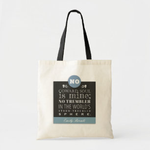 Bolso De Tela Cita de poema de Emily Bronte - yo no tengo alma d