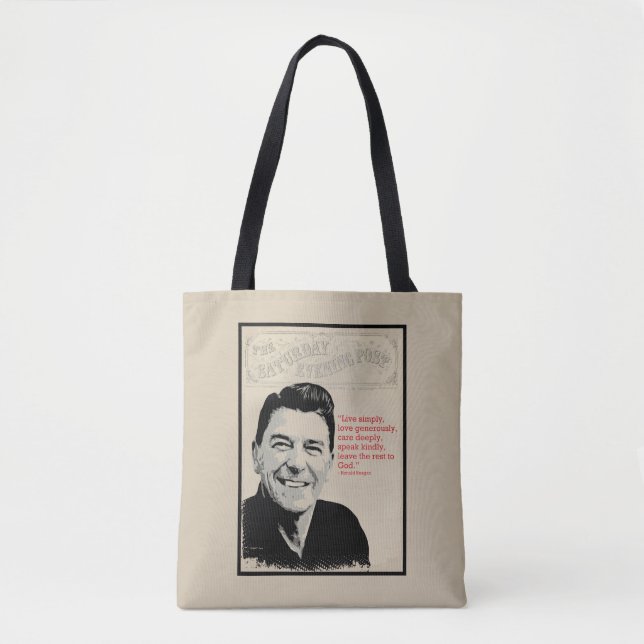 Bolso De Tela Cita de Ronald Reagan (Anverso)