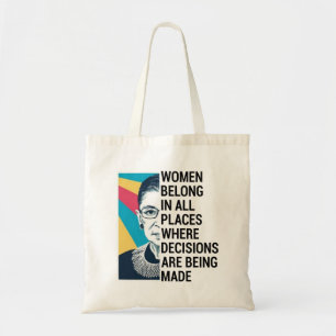 Bolso De Tela Cita de Ruth Bader Ginsburg, SCOTUS, célebre RBG