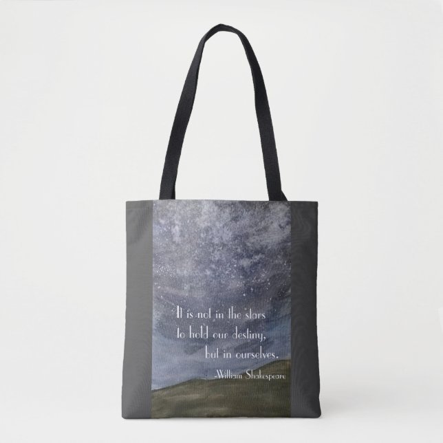 Bolso De Tela Cita de Shakespeare (Anverso)