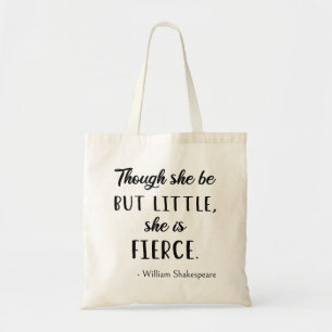Bolso De Tela Cita de Shakespeare - poco pero fuerte II
