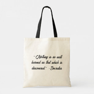 Bolso De Tela Cita de Sócrates