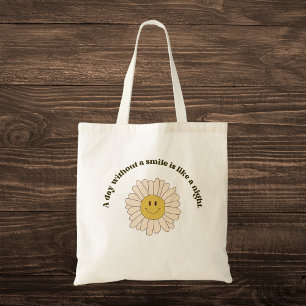 Bolso De Tela Cita de sonrisa retro
