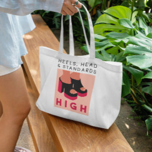 Bolso De Tela Cita de tacones altos
