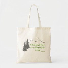 Bolso De Tela Cita de Thomas Fuller Plant Trees, gráfico