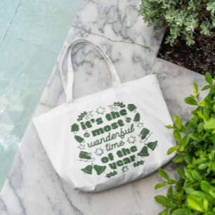 Bolso De Tela Cita de tiempo maravillosa para navidades