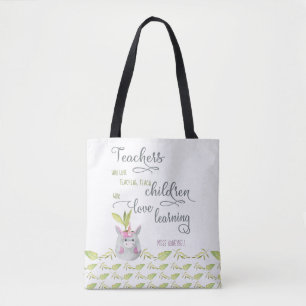 Bolso De Tela Cita de unicornio artesanal