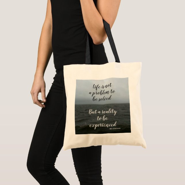 Bolso De Tela Cita de vida de Kierkegaard (Anverso (producto))