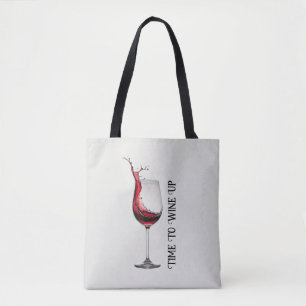 Bolso De Tela Cita de vidrio de vino