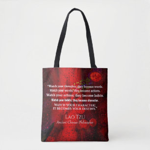 Bolso De Tela Cita del antiguo filósofo chino