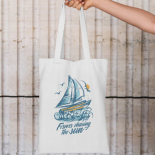 Bolso De Tela Cita del barco de verano
