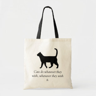 Bolso De Tela Cita del gato del secreto del terrateniente