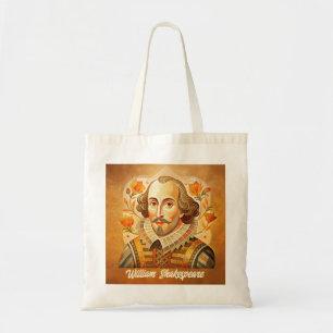 Bolso De Tela cita del retrato de William Shakespeare