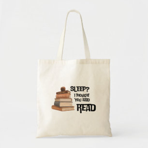 Bolso De Tela Cita Divertida de Amante de Libros Dormir Pensé qu