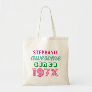 Bolso De Tela Cita divertida de cumpleaños número 50