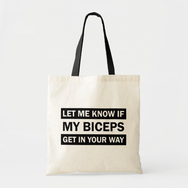 Bolso De Tela Cita divertida de entrenamiento de gimnasio (Frente)