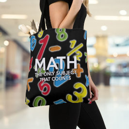 Bolso De Tela Cita Divertida De Matemáticas La Única Asignatura 