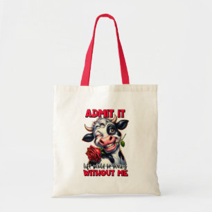 Bolso De Tela Cita divertida de vaca dice