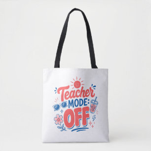 Bolso De Tela Cita divertida de verano para maestros
