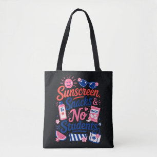 Bolso De Tela Cita divertida de verano para maestros