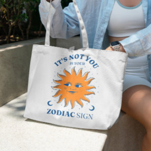 Bolso De Tela Cita divertida de Zodiac Rótulo Tote Bag