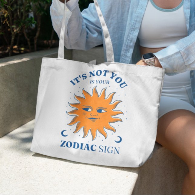 Bolso De Tela Cita divertida de Zodiac Rótulo Tote Bag (Subido por el creador)