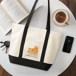 Bolso De Tela Cita divertida para amantes de gatos pelirrojos y 