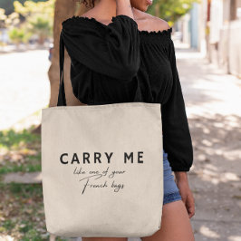 Bolso De Tela Cita divertida para Chicas franceses