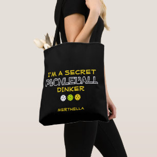 Bolso De Tela CITA DIVERTIDA Soy un Dinker Secreto de Pickleball