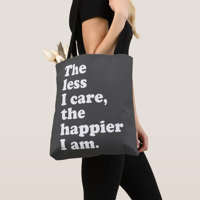 Bolso De Tela Cita divertida y Inspiradora de actitud sarcástica (Detalle)